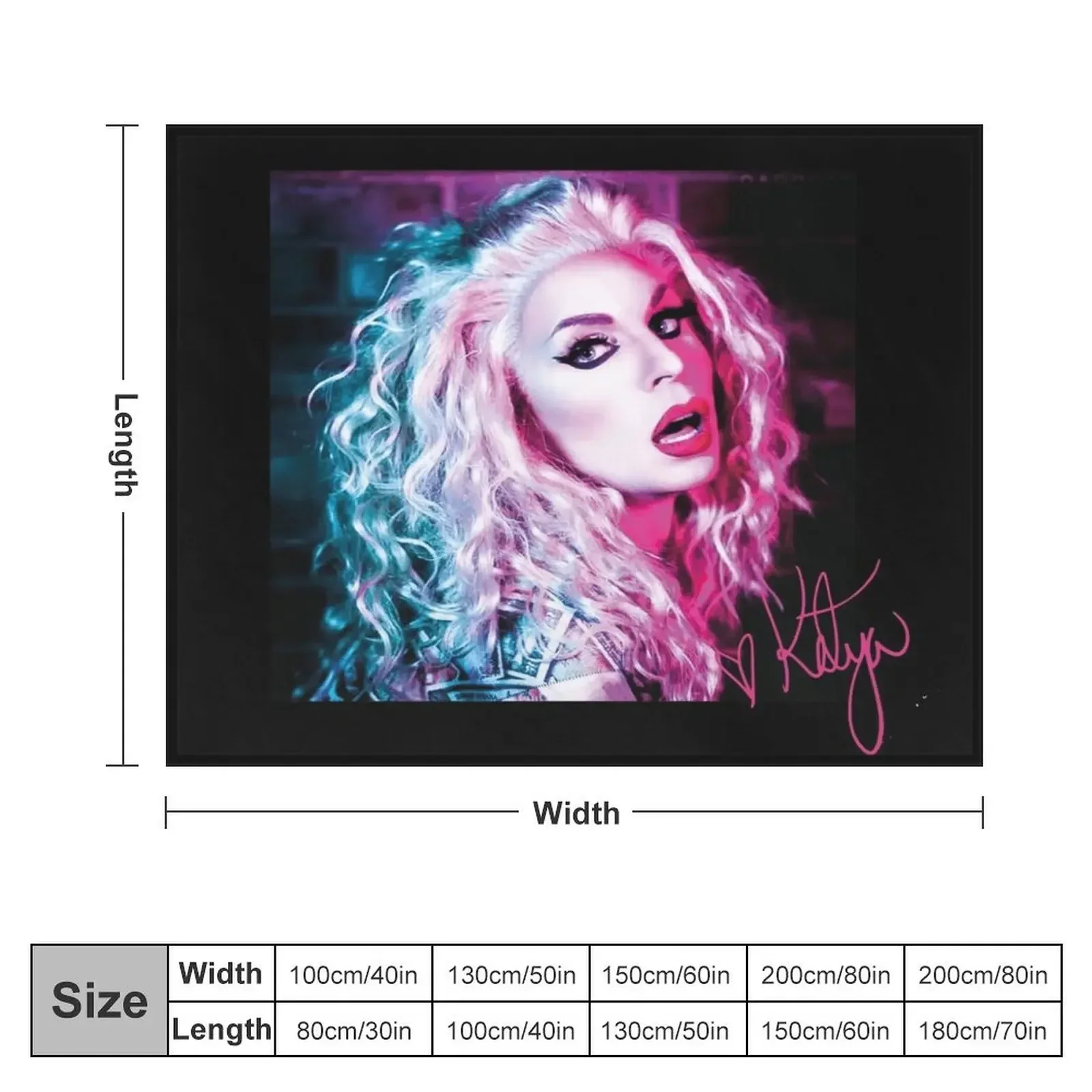 Katya Zamo || blue & pink + signature Throw Blanket Luxury Luxury Designer valentine gift ideas Blankets