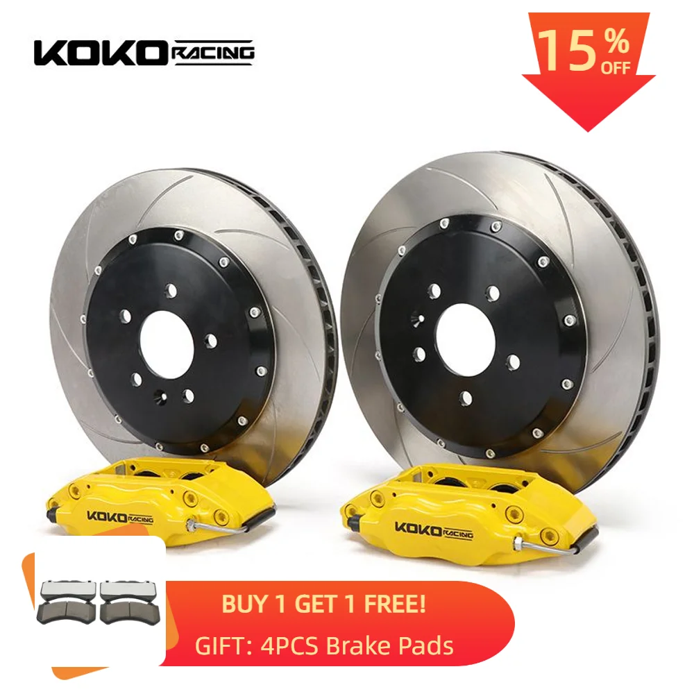 

KOKO Racing Aluminum Big Brake Kits 4 Pot Brake Caliper with 285 300mm Disc Rotor for Nissan Infiniti FX35 Q50 Q60