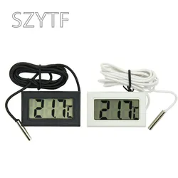 1PC Min LCD Display Digital-Thermometer Auto Kühlschrank Aquarium Aquarium Embedded Elektronische Digital Thermometer