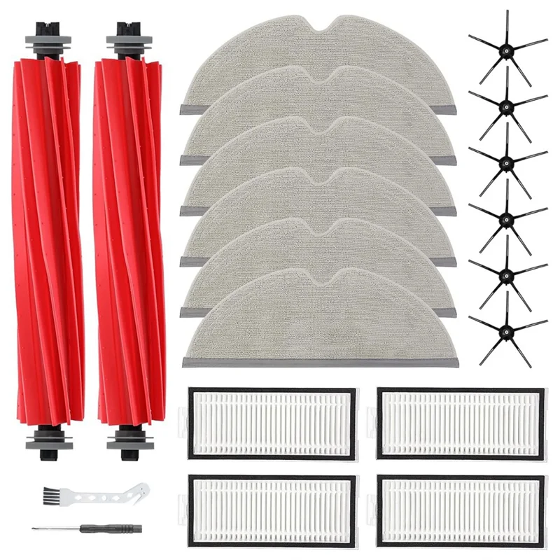 

AB15-For Roborock Q7 / Q7+ / Q7 Max / Q7 Max+ Robot Vacuum Cleaner Main Side Brush Hepa Filter Mop Cloth Dust Bag Accessories