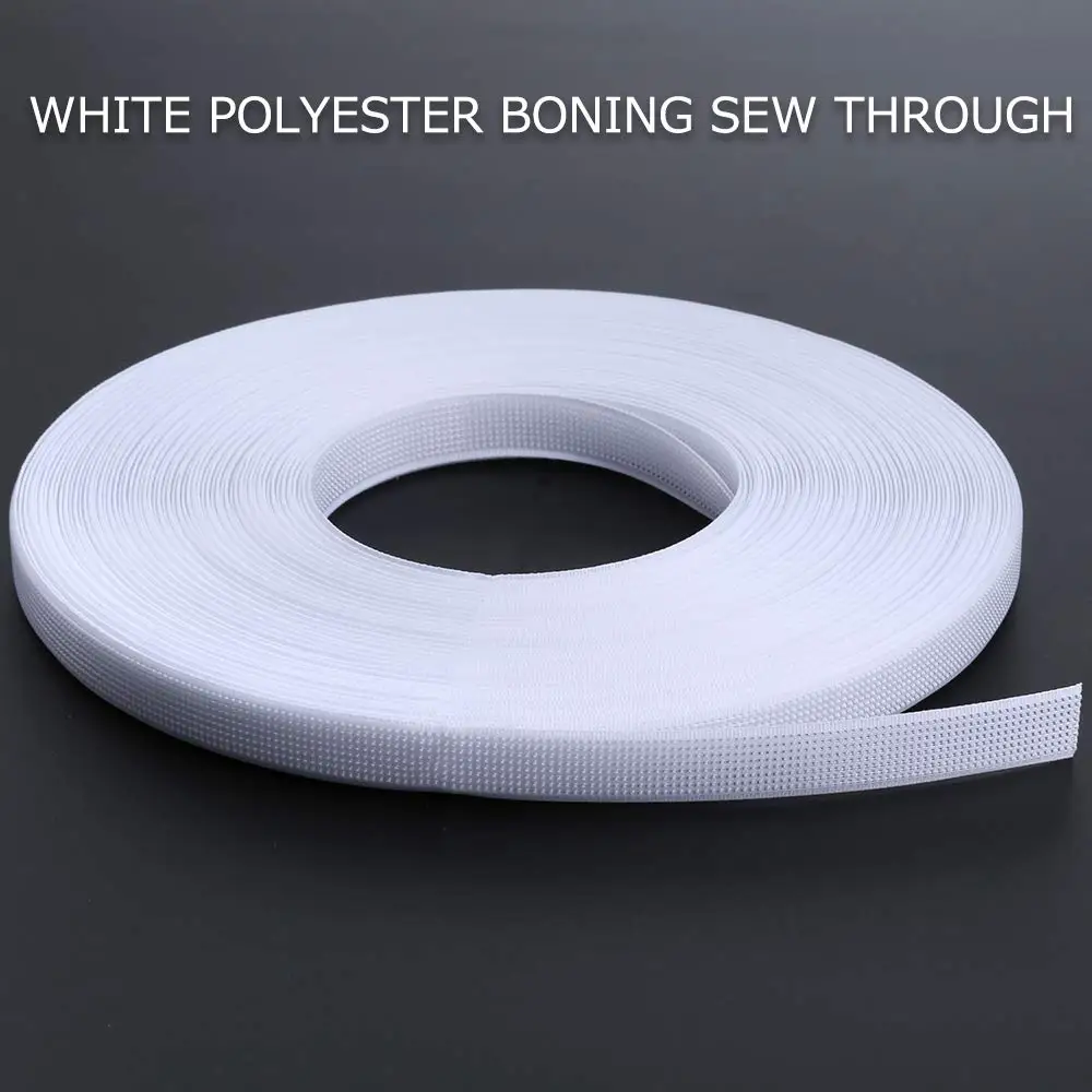 4/6/8/10/12/15mm 50yards Polyester Fish Boning Corset For Bras Diy Wedding Dress Making Sewing Accessories Home Supplies