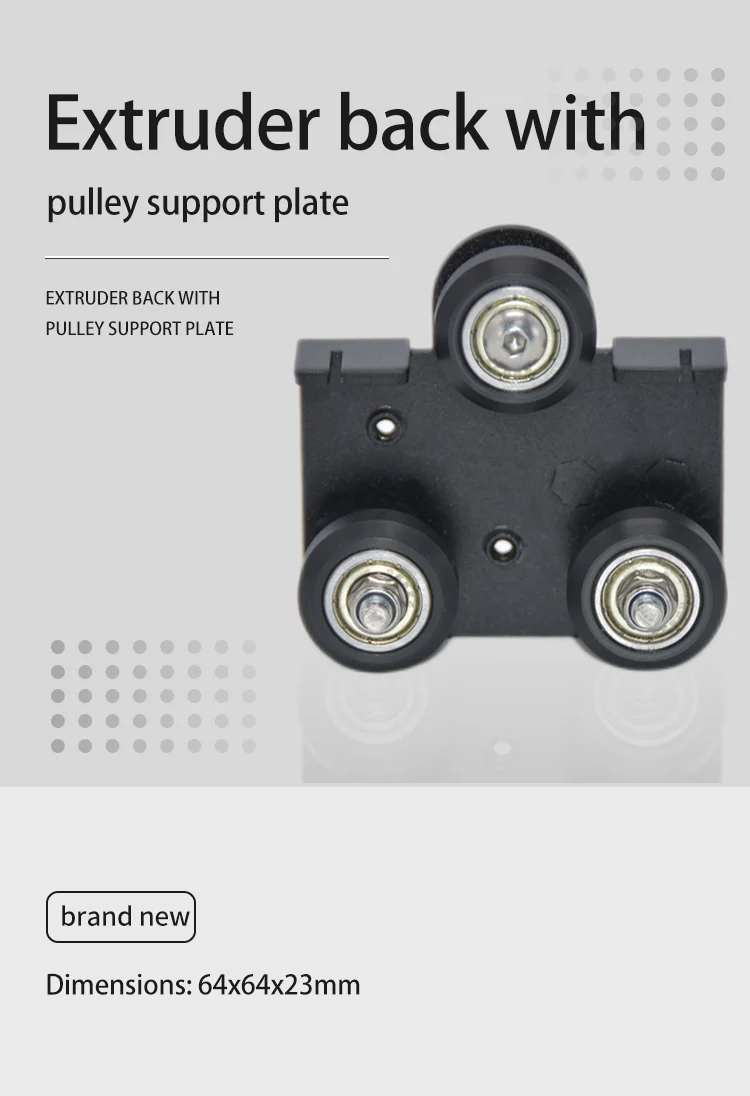 

Creativity Pulley Extruder Back Support Plate With For Ender 3 Ender 3 Pro CR-10 CR-10S S4 S5 Series 3D Printer Parts