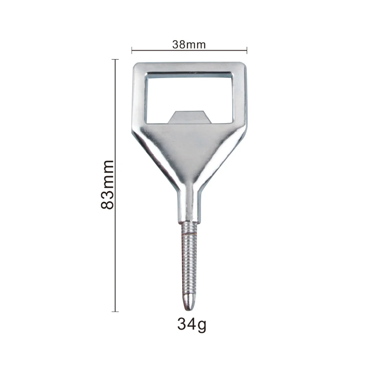 Garrafas de metal abridor Kits, DIY, em branco, aço inoxidável, inserção de cerveja, abridor quadrado, 8 Pack