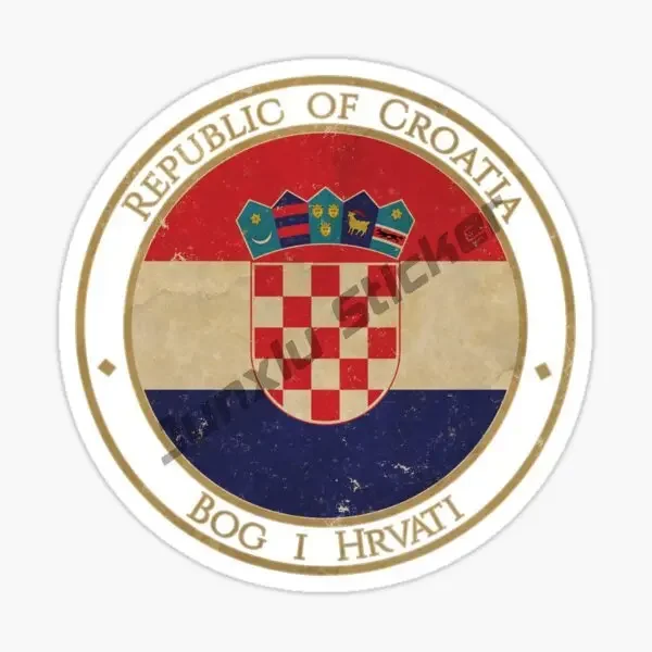 ملصقات كرواتيا العلم الكرواتي ملصق ممتص للصدمات للسيارات والدراجة والكمبيوتر المحمول مقاوم للماء من الفينيل ملصق سيارة لتزيين السيارات