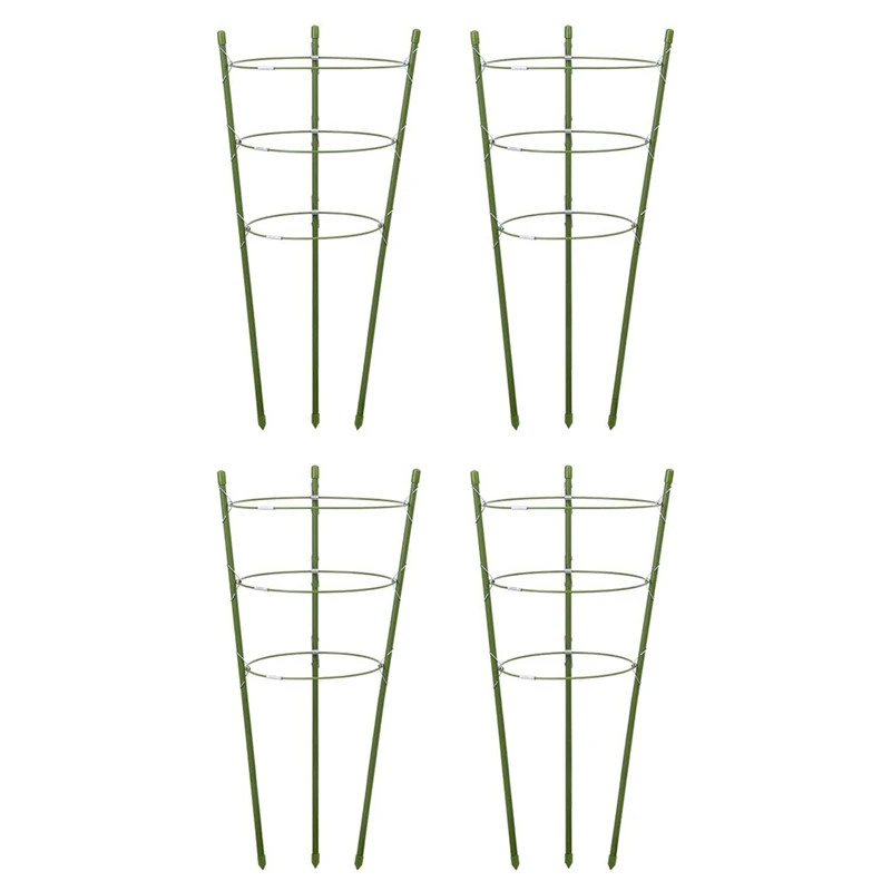 4 Pack Climbing Strut Planter Plant Growing Climbing Frame Garden Plant Support Tomato Cage Planter Pot Holder