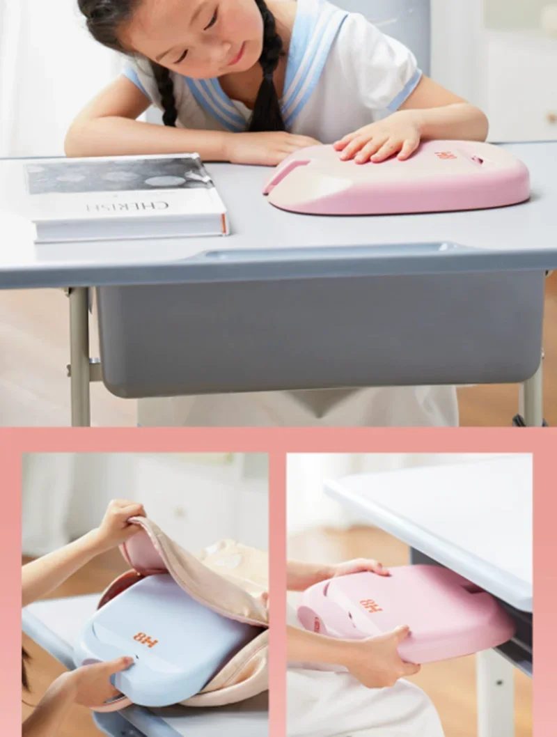 Miui-調整可能なスリーピングピロー、ソフトメモリパッド、内コア、学生、学校、オフィス、目の背骨の保護、8h