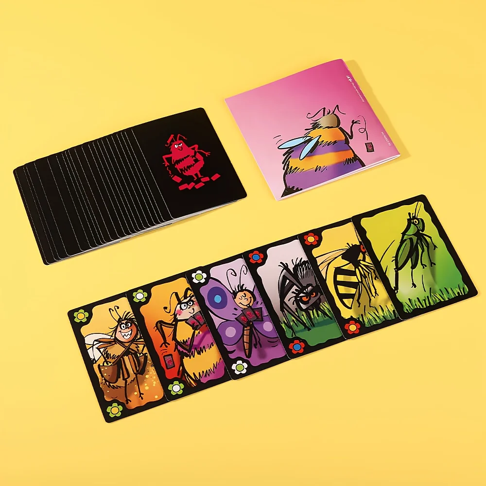楽しい蜂のデセプションカードゲーム、戦略的トリック、必見のボードゲーム、3～5人用、25分の楽しみ、友達と遊ぶのに最適