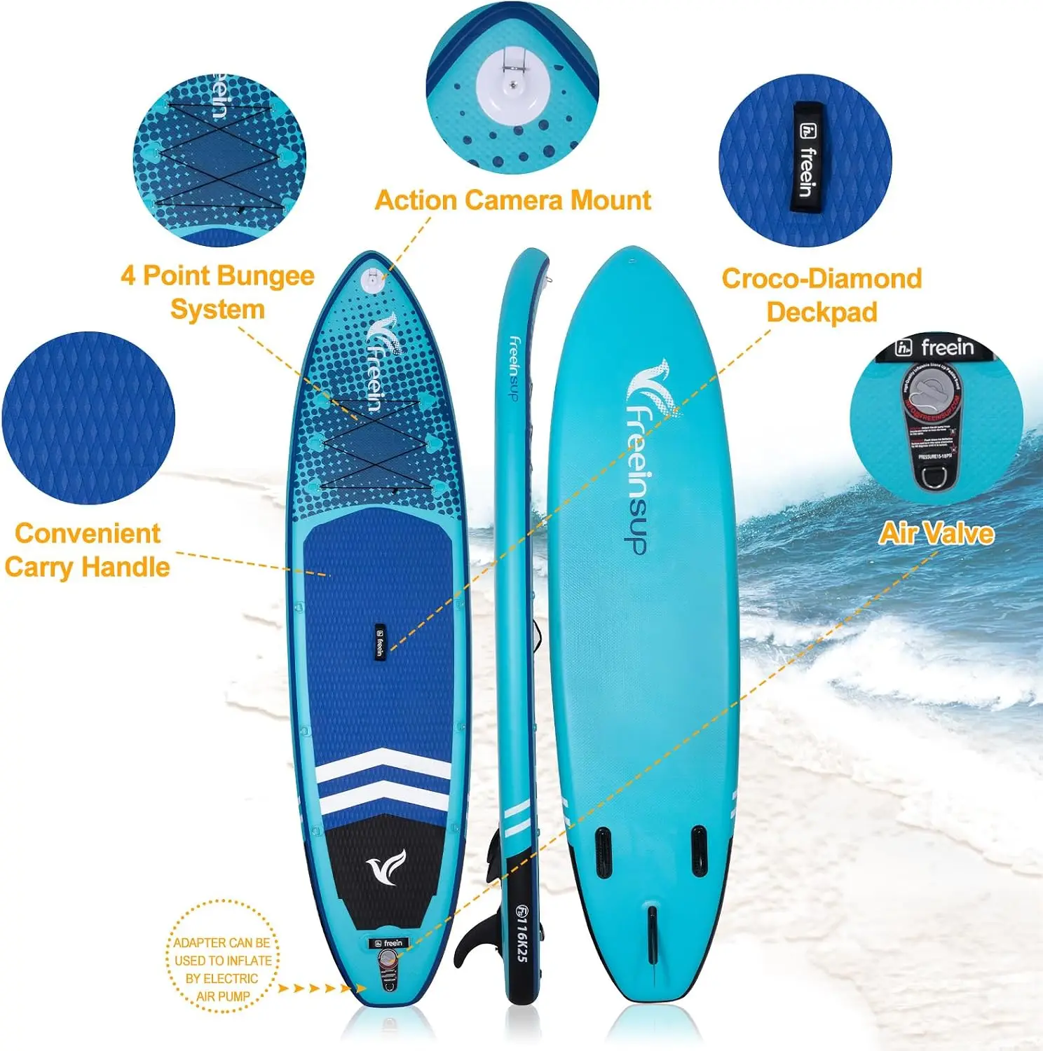 SUP Inflatable Stand Up Paddle Board with Kayak Seat,Paddle Boards for Adults 10'/10'6