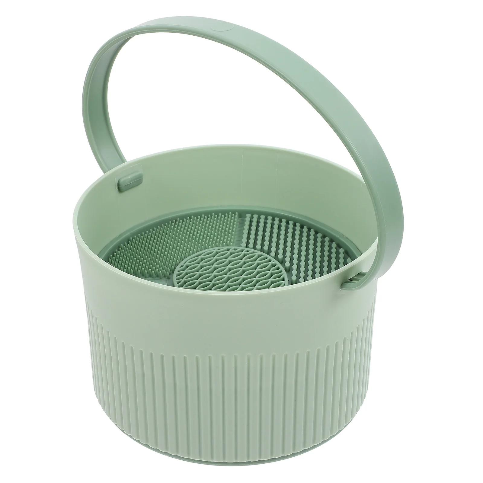 ซิลิโคนแปรงทําความสะอาดเครื่องมือแต่งหน้าชามสําหรับล้างแปรงอบแห้งวัสดุ TPR PP สิ่งสกปรกน้ํามันสารตกค้าง Remover