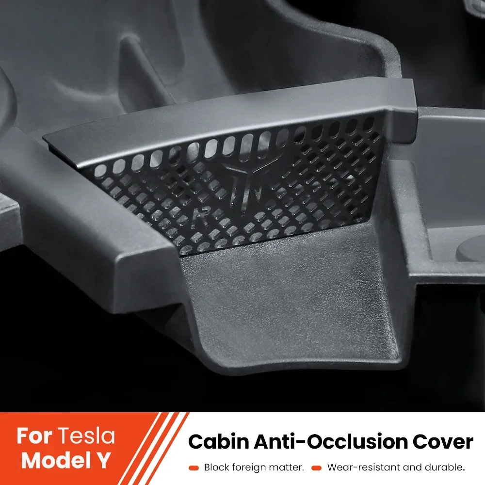 Front Cabin Cover Water Stops For Tesla Model Y 2022 2023 Blockage Debris Filter Cover Anti-Blocking Protection Car Accessories