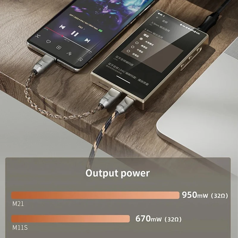 FiiO M21 Android 13 مشغل موسيقى محمول MP3 Walkman Snapdragon 680 4 * CS43198 DAC رقائق صوت عالي الدقة DSD بلوتوث LDAC