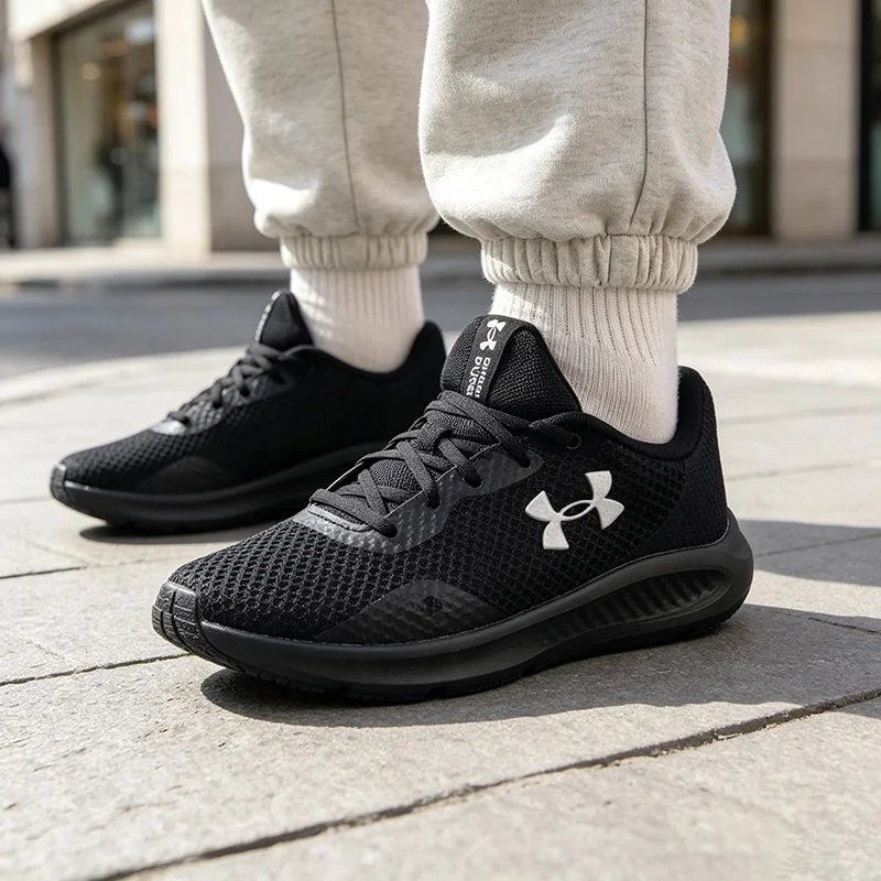 Under Armour Women's shoes, sports shoes, fashionable trend, comfortable, outdoor fitness, casual, running shoes 3024889-003