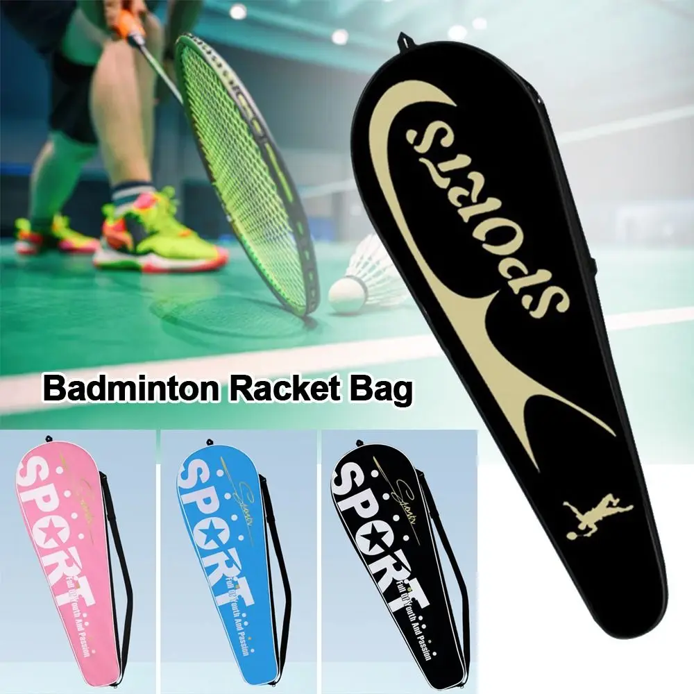 

Waterproof Badminton Racket Bag Oxford Portable Racket Protective Cover Thick Racket Carrying Bag Badminton Racket