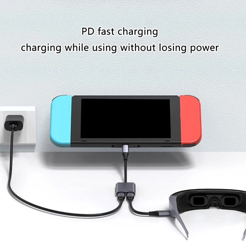 Docking Station PD 100W & Data Transfer Multiport Adapter 5Gbps for AR Glasses