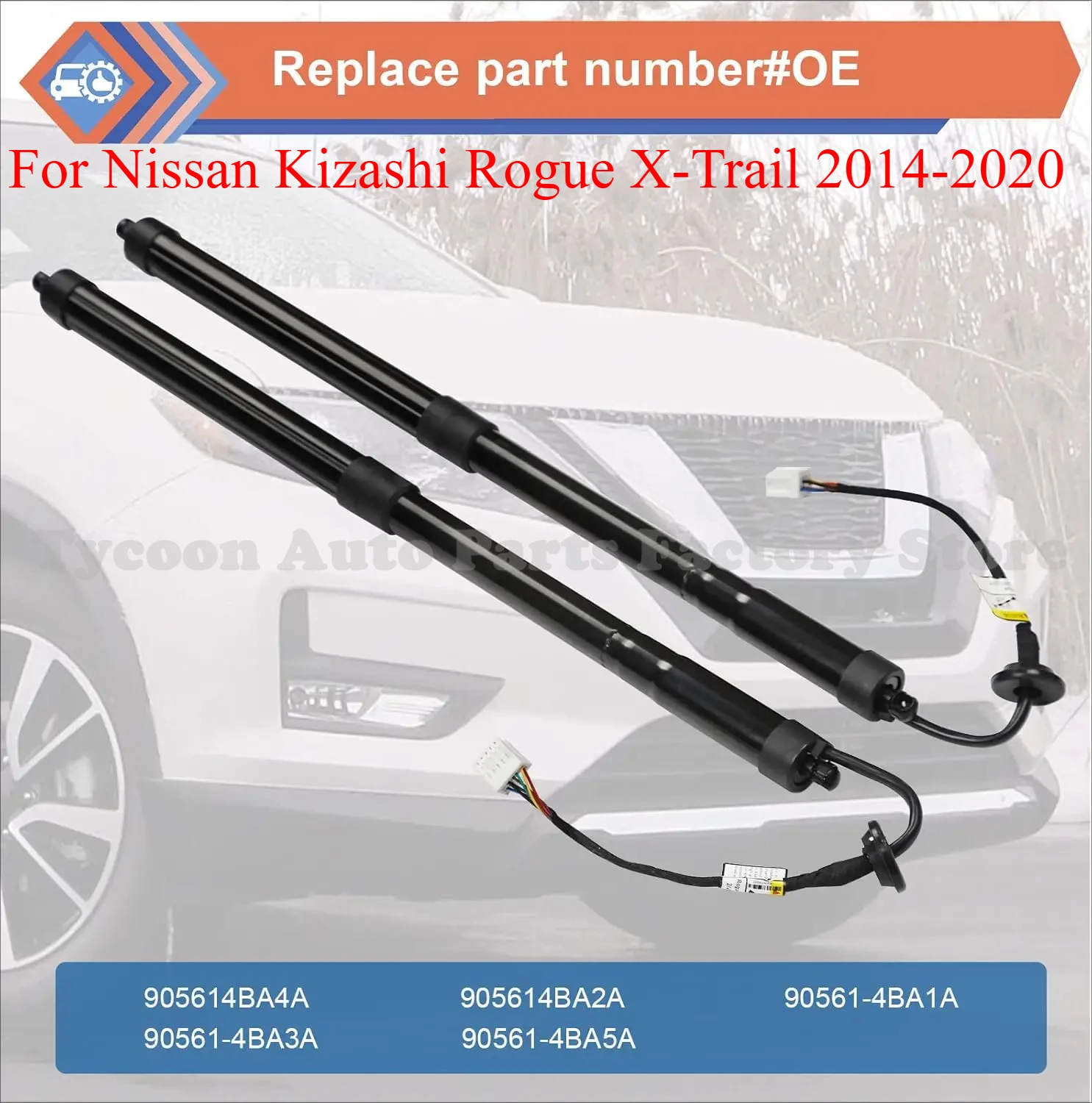 

New 905614CL3A 905614BA4A Left/Right General Power Liftgate Electric Tailgate Strut for Nissan Kizashi Rogue X-Trail 2014-2020