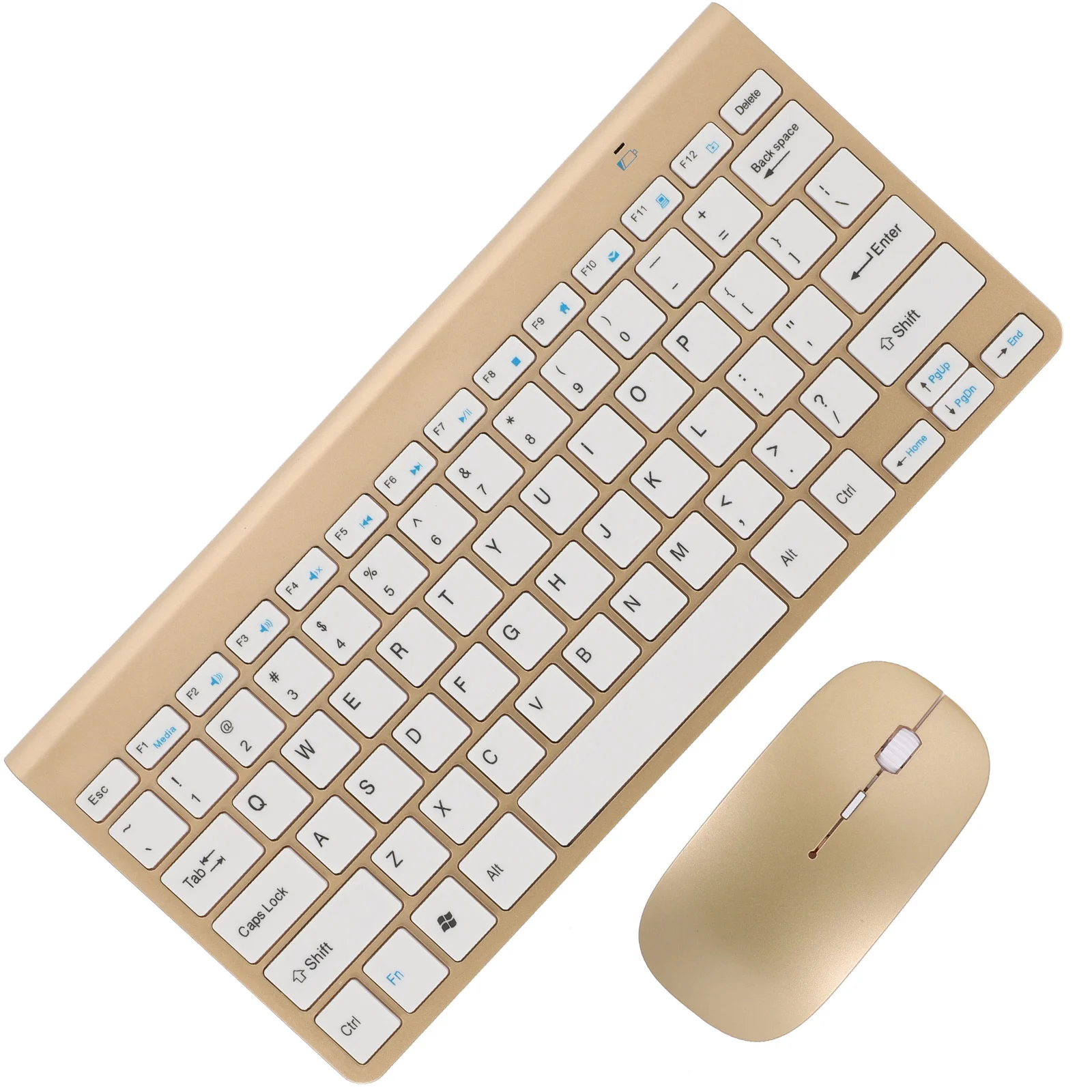 

Mouse for Laptop Wireless Keyboard and Set Keyboards Ergonomic Golden Multimedia