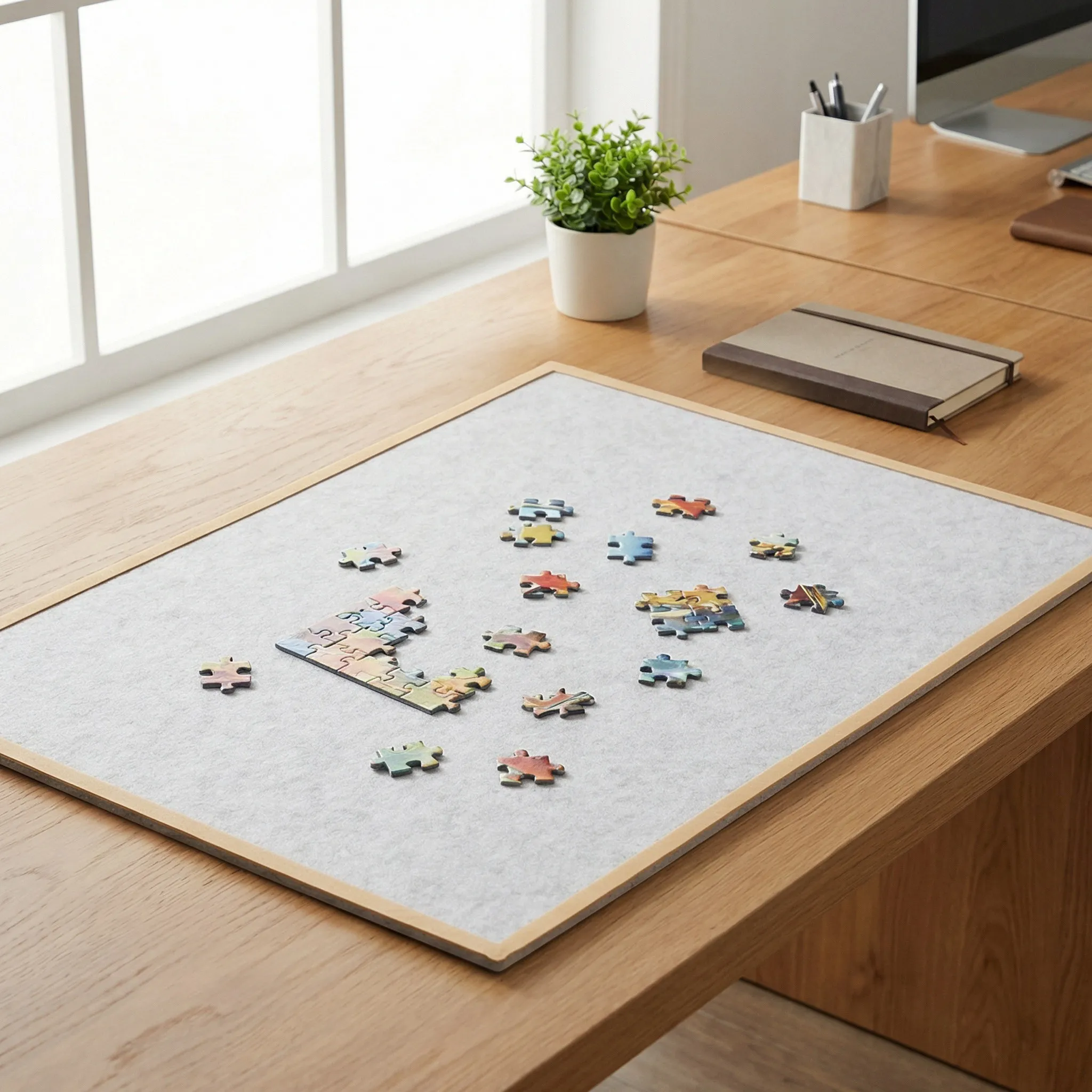 

Складной коврик для хранения с противоскользящей поверхностью и рамкой для детей и взрослых, портативный органайзер для пазлов, дорожный контейнер для хранения