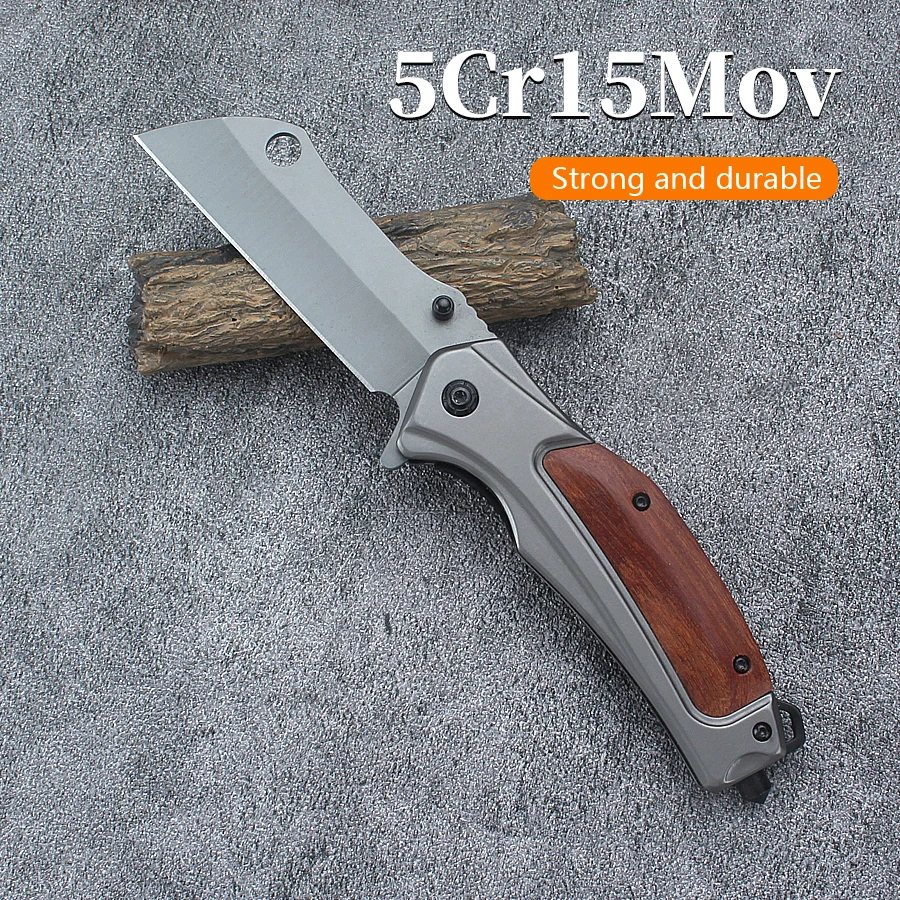 Outdoor Folding Knife Camping Survival High Hardness Multifunctional Carry Folding Knife Wilderness Survival Self Defense Style