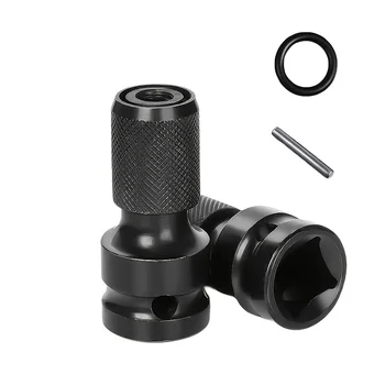 1 Stück Vierkantantriebssteckdosen, 1/2 Zoll Vierkant auf 1/4 Zoll Sechskant-Ratschen-Steckschlüssel-Adapterschlüssel, weiblicher Schraubendreher-Bohrer