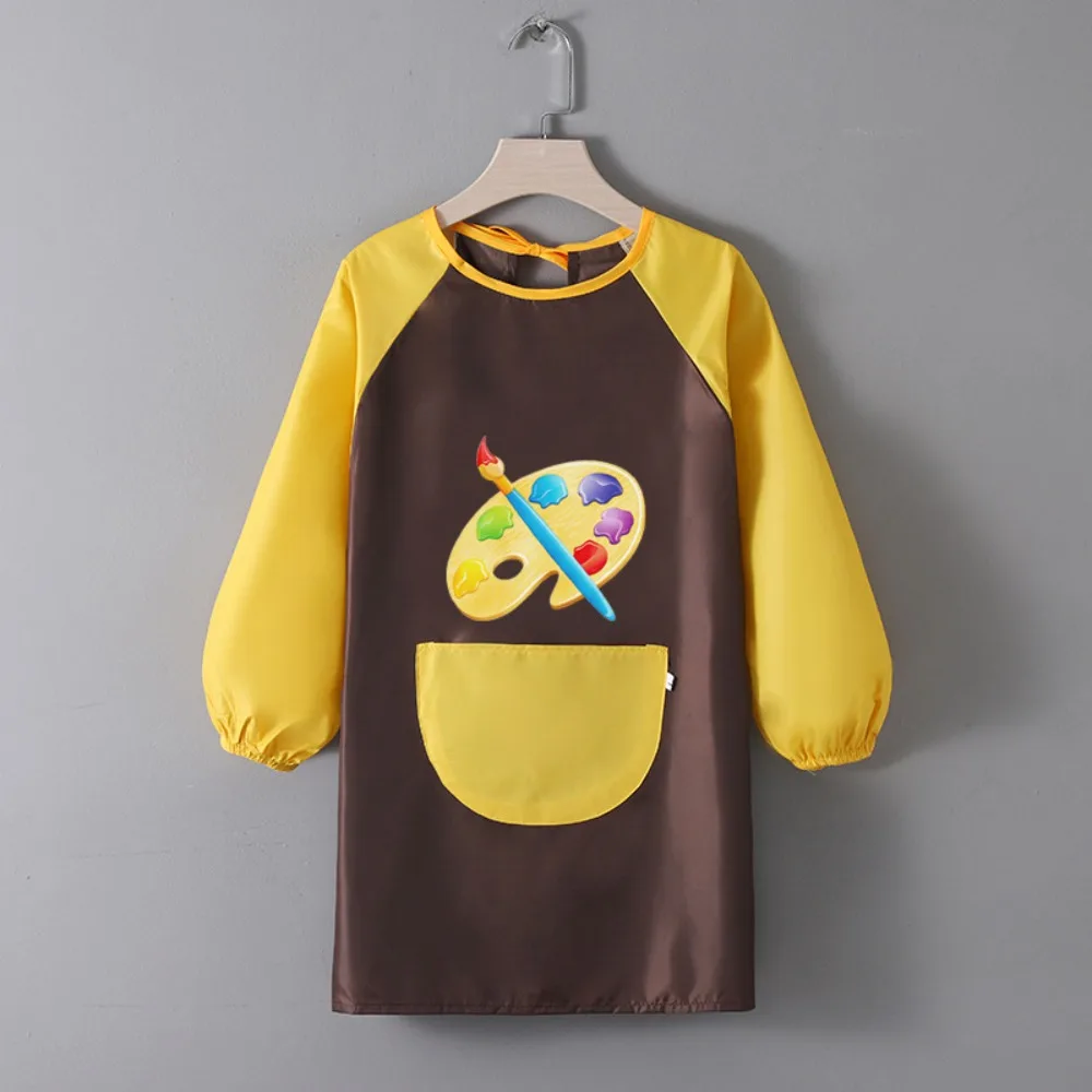 Gifts Polyester Kids Painting Apron Long Sleeved Waterproof Cooking Apron Cosplay Costume Baking Bibs