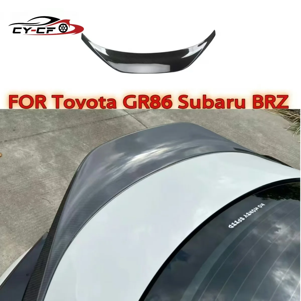 

Carbon Fiber Rear Trunk Lid Spoiler Tail Wing For Toyota GR86 Subaru BRZ 2021 2022 Lip Diffuser Splitter Body Kit