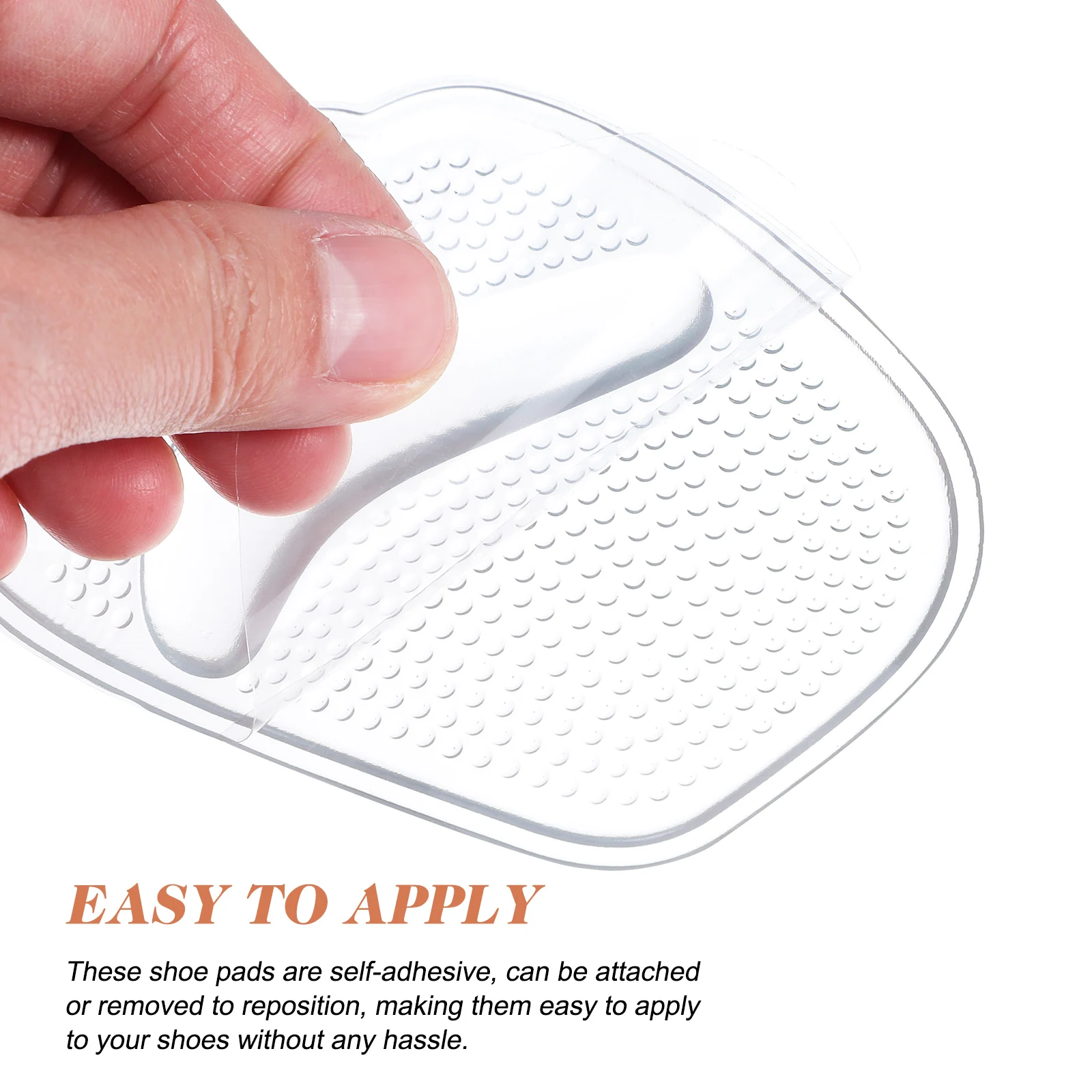

3 Pairs Front Foot Pads Reusable Silicone Inserts High Heels Forefoot Cushions Shoe Insoles Metatarsal Protectors Heel Grips