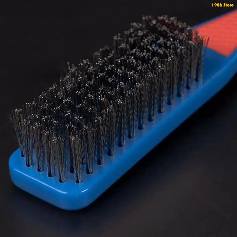 

U1JB Heavy Duty Ergonomic Steel Wire Brush With Comfortable Silicone Grip For Kitchen Deep Cleaning Of Hard To Reach Surfaces