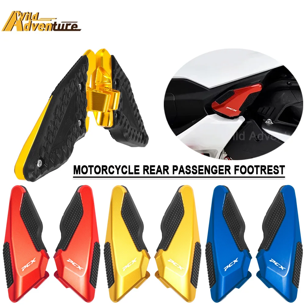 

PCX125 PCX160 Motorcycle Rear Passenger Footrest Footpegs For Honda PCX 125 160 2018-2025 Foot Rest Pegs Pedals Step Accessories
