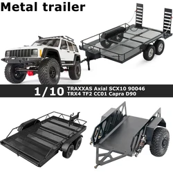 1/10 RC Car Cargo Carrier in alluminio per TRAXXAS Axial 1/10 SCX10 90046 D90 TRX4 TF2 CC01 Capra Cars Trailer Heavy Duty Truck