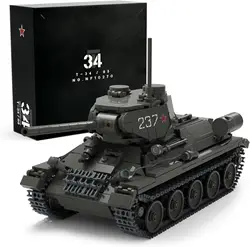 Nifeliz T34/85 Tank WW2 Military Tank Building Set for Adults Collectible Army Model to Build and Display Gift Ideal for Man
