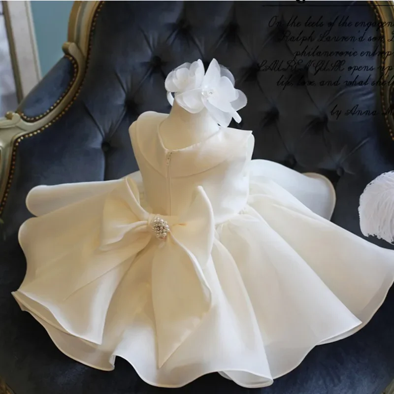 

2023 New Elegant Flower Baby Girls Christmas Dress Chidren Princess Kids Girls Wedding Birthday Party Dresses for 9M-15 Years