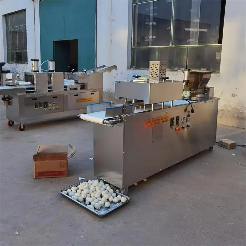 ماكينة تقطيع وتقسيم العجين الأوتوماتيكية التجارية بقوة 220 فولت لصنع البيتزا والخبز عالية الكفاءة للمطاعم