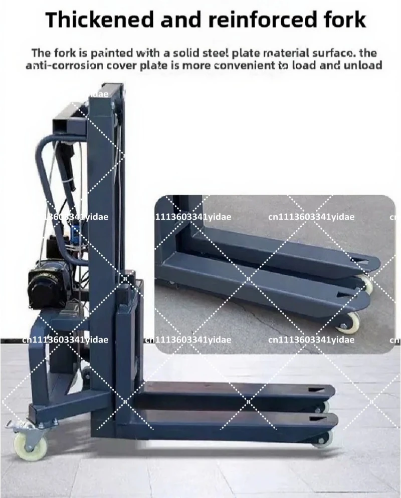 Portable stacker loader truck mounted forklift for loading and unloading small detachable handling