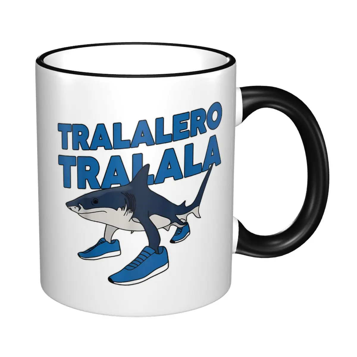 كوب هدية Tralalero Tralala للنساء والرجال، كوب شاي Brainrot Meme الإيطالي المبتكر للمكتب