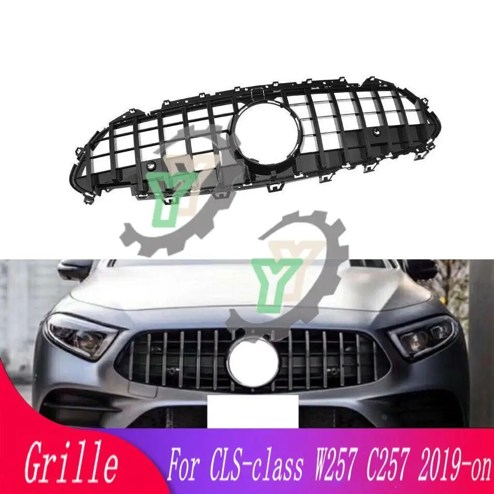 Front Bumper Upper Grille Racing Grill For Mercedes Benz CLS Class C257 W257 CLS300 CLS350 CLS450 CLS53 CLS400 CLS500 2020-2023