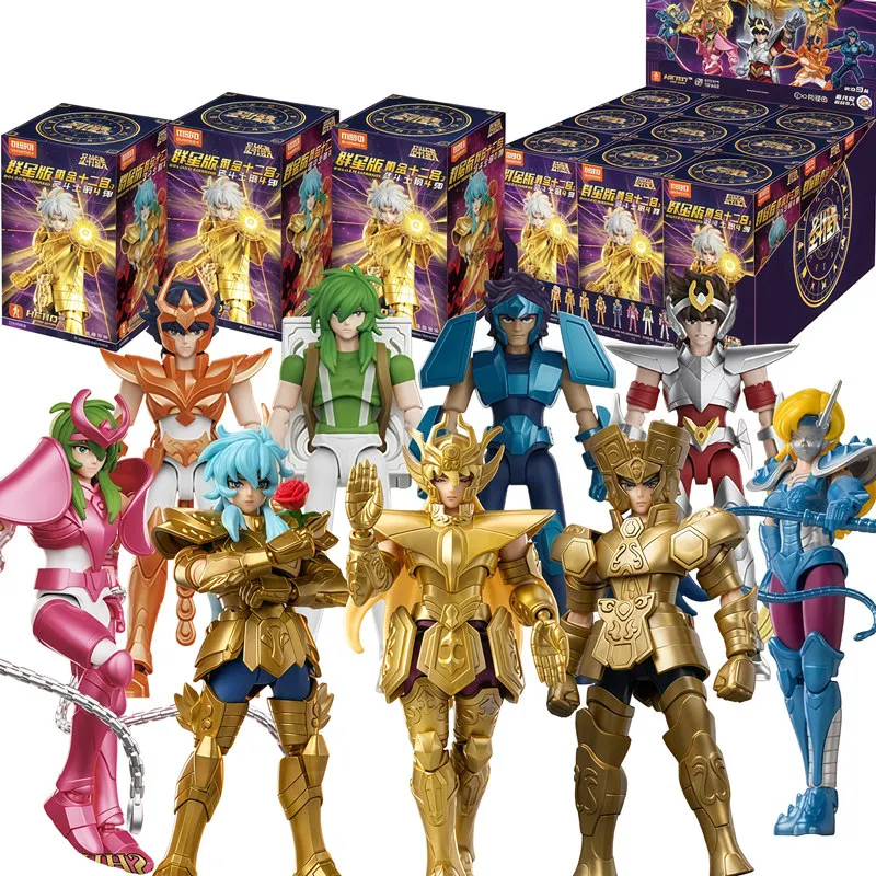 

Фигурки Blokees Saint Seiya Galaxy Gold: Двенадцать храмов, Шака, Сага, Афродита, Феникс. Коллекционные игрушки-модели. Сюрприз-бокс. Подарки.