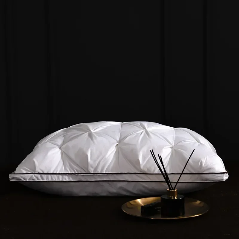 

High-end Down Comfortable Pillow Hotel Style Pillow Down Pillow Core Cotton White Goose Down 3-dimensional Cervical Core