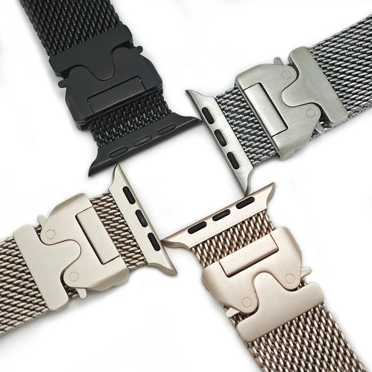 Milanese Loop for Apple Watch Band 46mm 42 44 45 49mm 41 40 38mm Metal Bracelet for Iwatch Series 10 9 6 5 SE 7 8 Ultra 2 Strap image 4