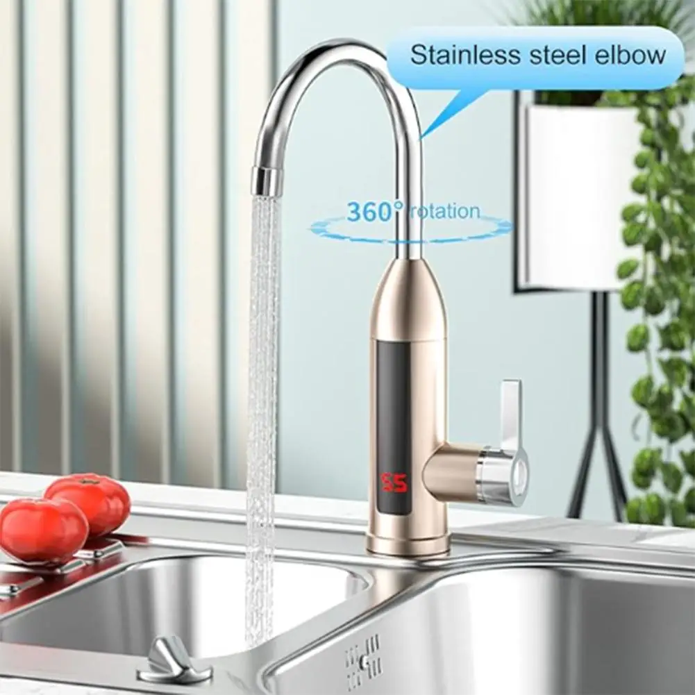 

3000W Electric Kitchen Water Heater Tap Instant Hot Stainless Steel Water Faucet Heater Cold Heating Faucet Superior Quality