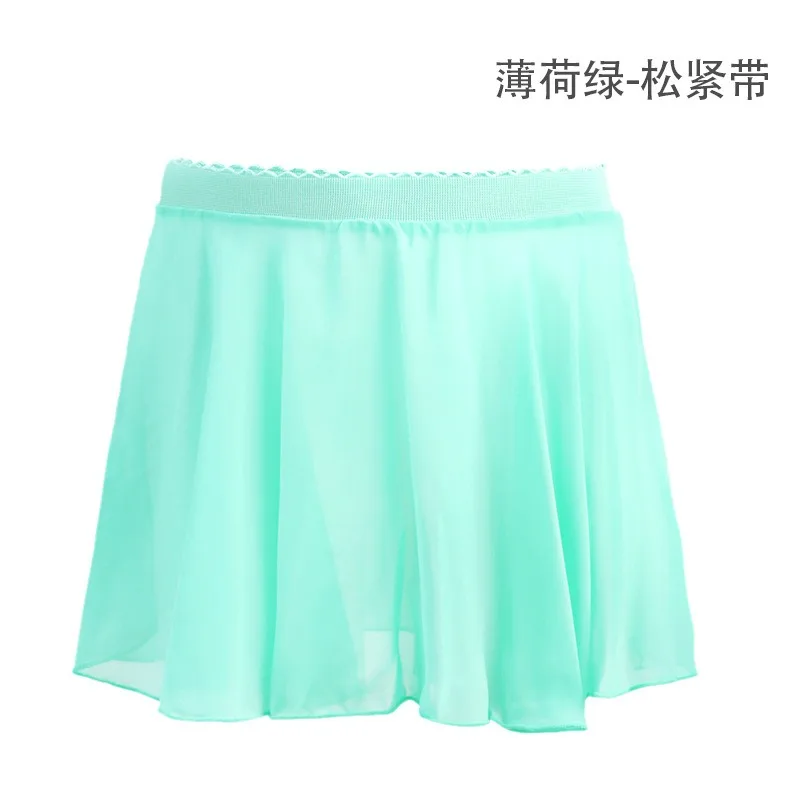 15 Colours Ballet Skirt Girls Toddler Kids Dance Chiffon Skirt Elastic Waist Short Dance Skirt for Girls Tutu Skirt for Ballet