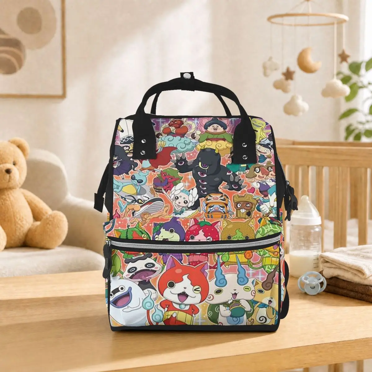 Yo-Kai Watch Cartoon Game Student Backpack School Bag Hiking Travel Daypack for Men Women Bookbag Shoulder Bags