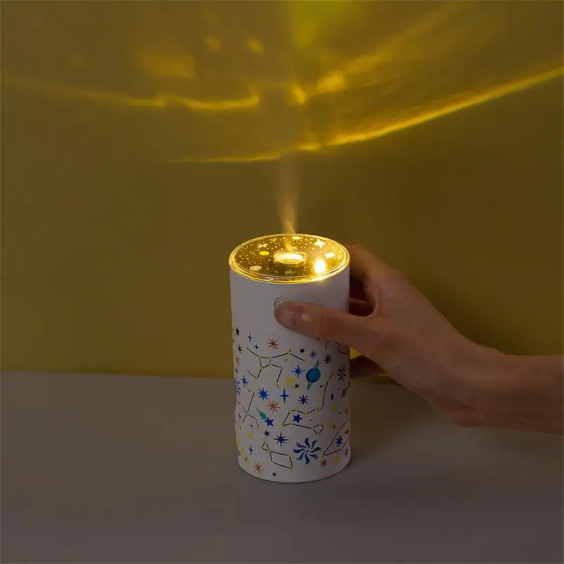 Hogar Proiettore vuoto Umidificatore USB Mini LED Atmosferica Star Forniture per auto Umidificatore portatile per piccole auto Casa Camera da letto creativa