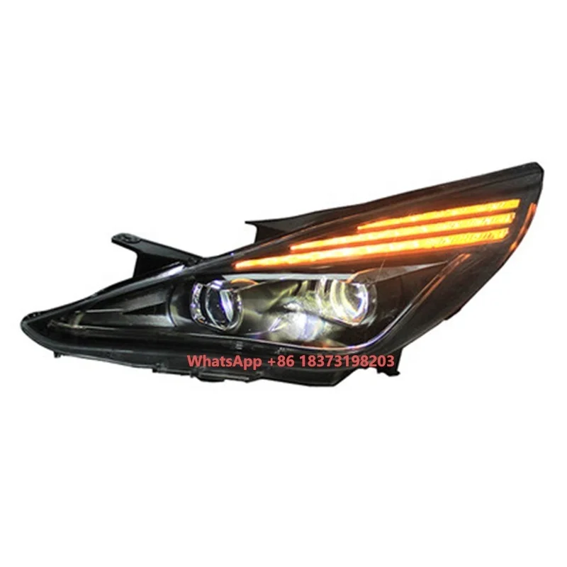 

Modify Head Lamp for Hyundai Sonata 2011-2014 Dynamic DRL Front Bumper LED Fog Lamp Indicator Body Kits Auto Accessories