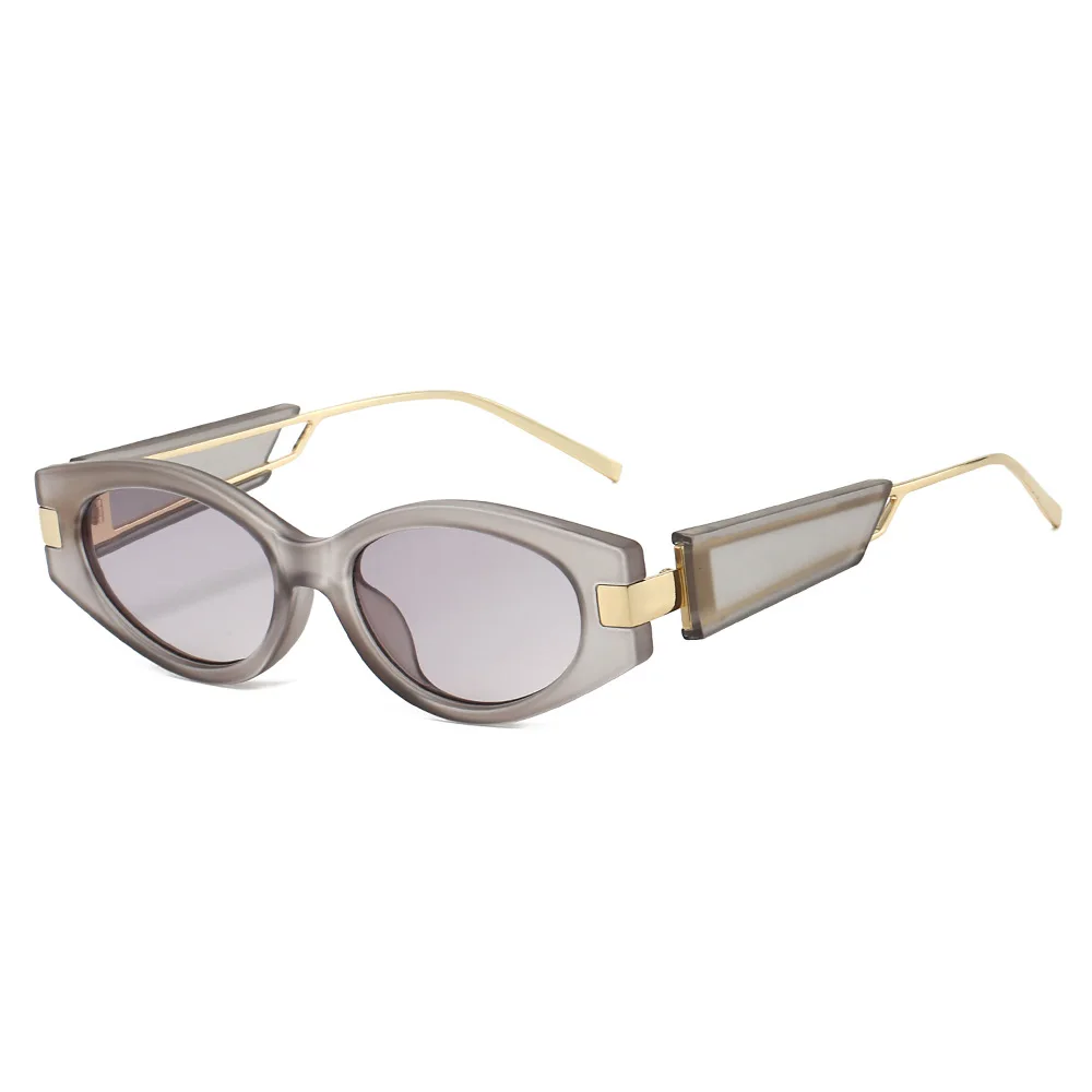 

2025 New Retro Cat Eye Women Sunglasses Y2K Wide Leg Design Personality Popular Men Trendy Casual Sun Glasses UV400