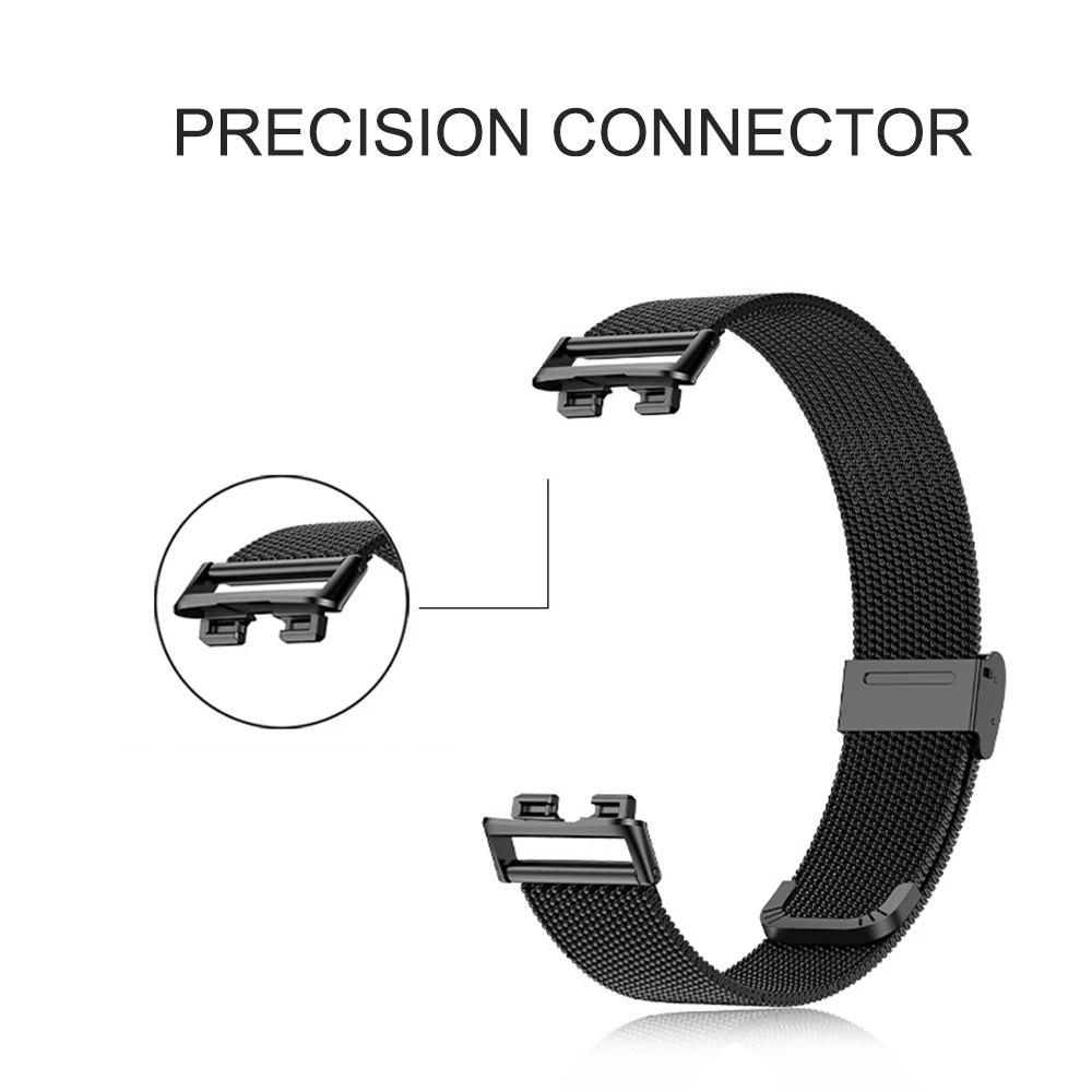 Stainless Steel Strap For Huawei Band 8 Milanese Magnetic Loop watchband For Huawei Band8 Smart Replacement Bracelet Wristband