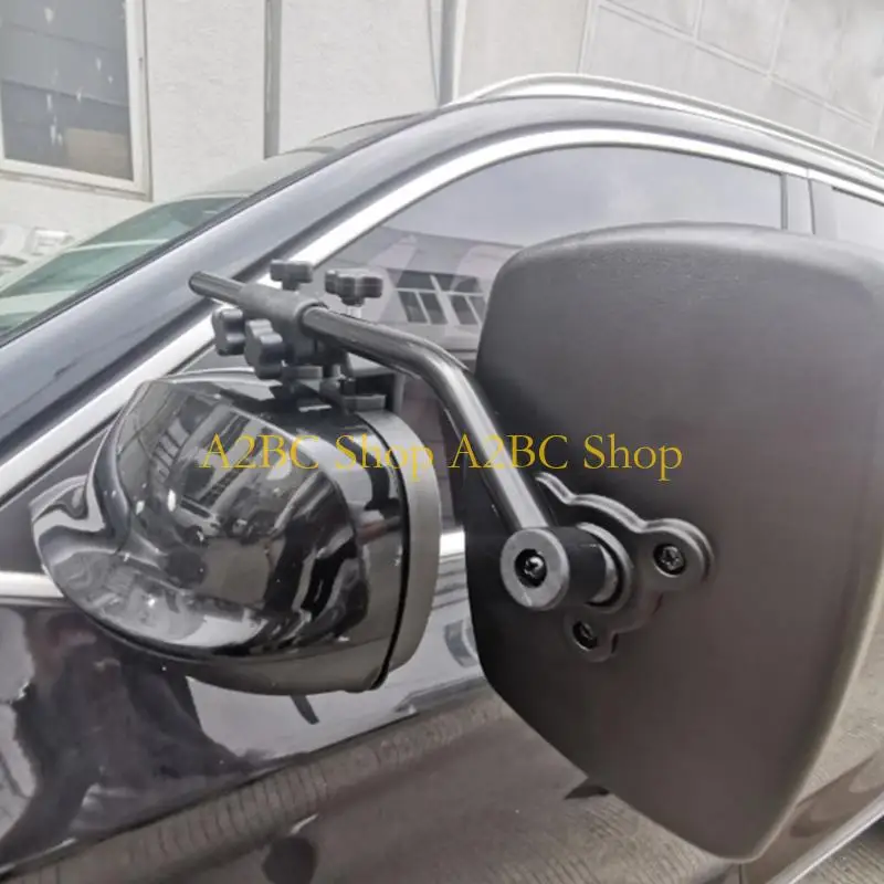 

A2BC 1 Pair Rear View Mirror 360 Degree Adjustable Side Mirror Extenders Caravans