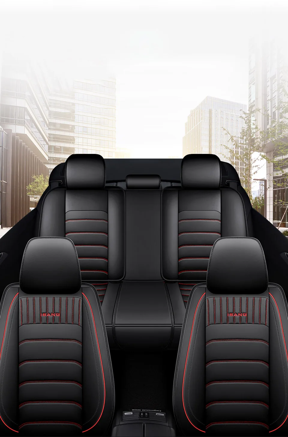 Leder-Sitzbezug für Skoda Octavia 2, Superb 3, Karoq, BMW E60, E61, Touring – Autozubehör, Innenraum, Dropshipping, Komplettset. – Detail 2