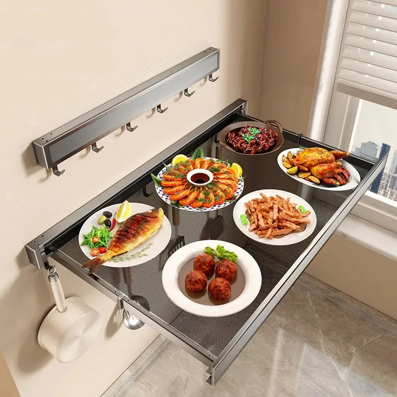 No Drill- Shelf Foldable Wall Shelves Holder Organizer Retractable Laundry Drying Storage Racks Gap Shelf For Bathroom Balcony