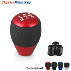 Universal Leather＆Aluminium Car Gear Shift Knob 5 Speed For M8 M10 M12 Shift Lever Gear Level Knob Shift Head