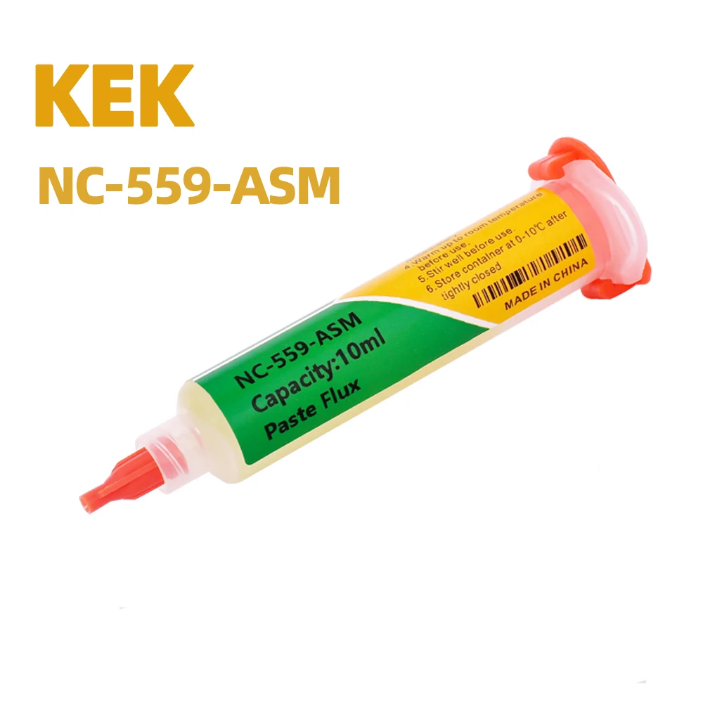 OriginalKEK NC 559 Flux Solder Paste  Needle Tube Flux Desoldering Drag Soldering Rosin Agent